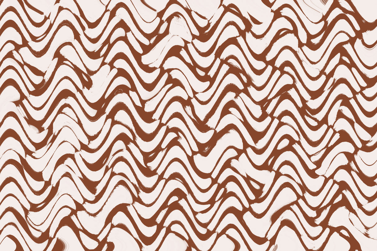 Wavey Beige Pattern Square Poster och Canvastavla