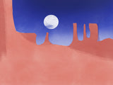 Red Rock Moonlight Poster och Canvastavla