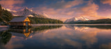 Maligne Lake, Canada Poster och Canvastavla
