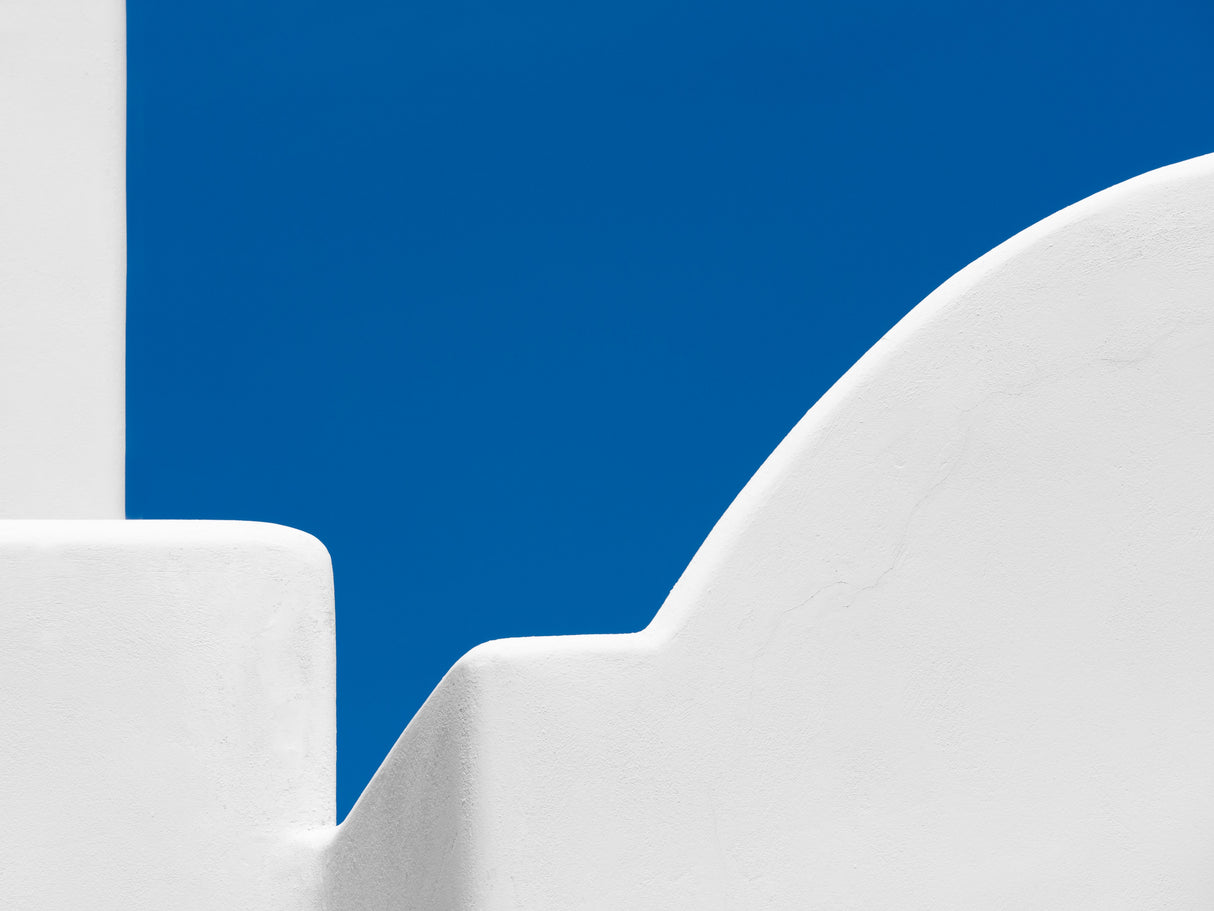 modern Cycladic architecture - abstract Poster och Canvastavla