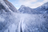 Frozen Mountains Poster och Canvastavla