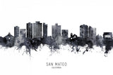 San Mateo California Skyline Poster och Canvastavla
