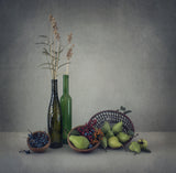 Still life with green pears Poster och Canvastavla