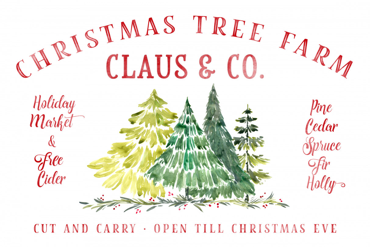 Christmas tree farm (1) Poster och Canvastavla