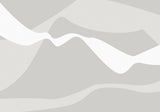 Mountain Waves Warm Gray Poster och Canvastavla