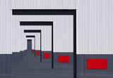 Red Rectangle Poster och Canvastavla