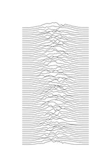Mono Waveform Poster och Canvastavla