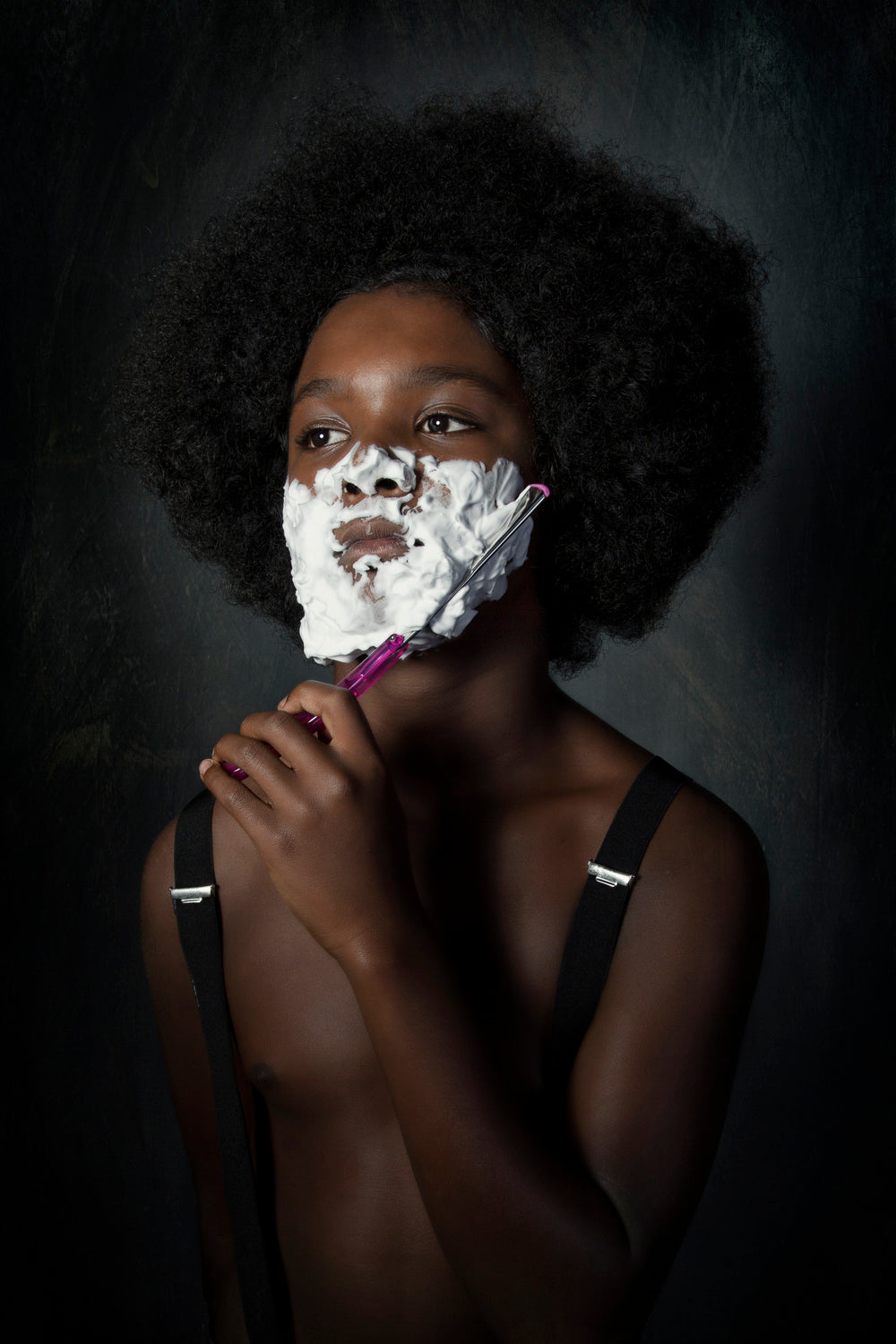 I am shaving myself Poster och Canvastavla