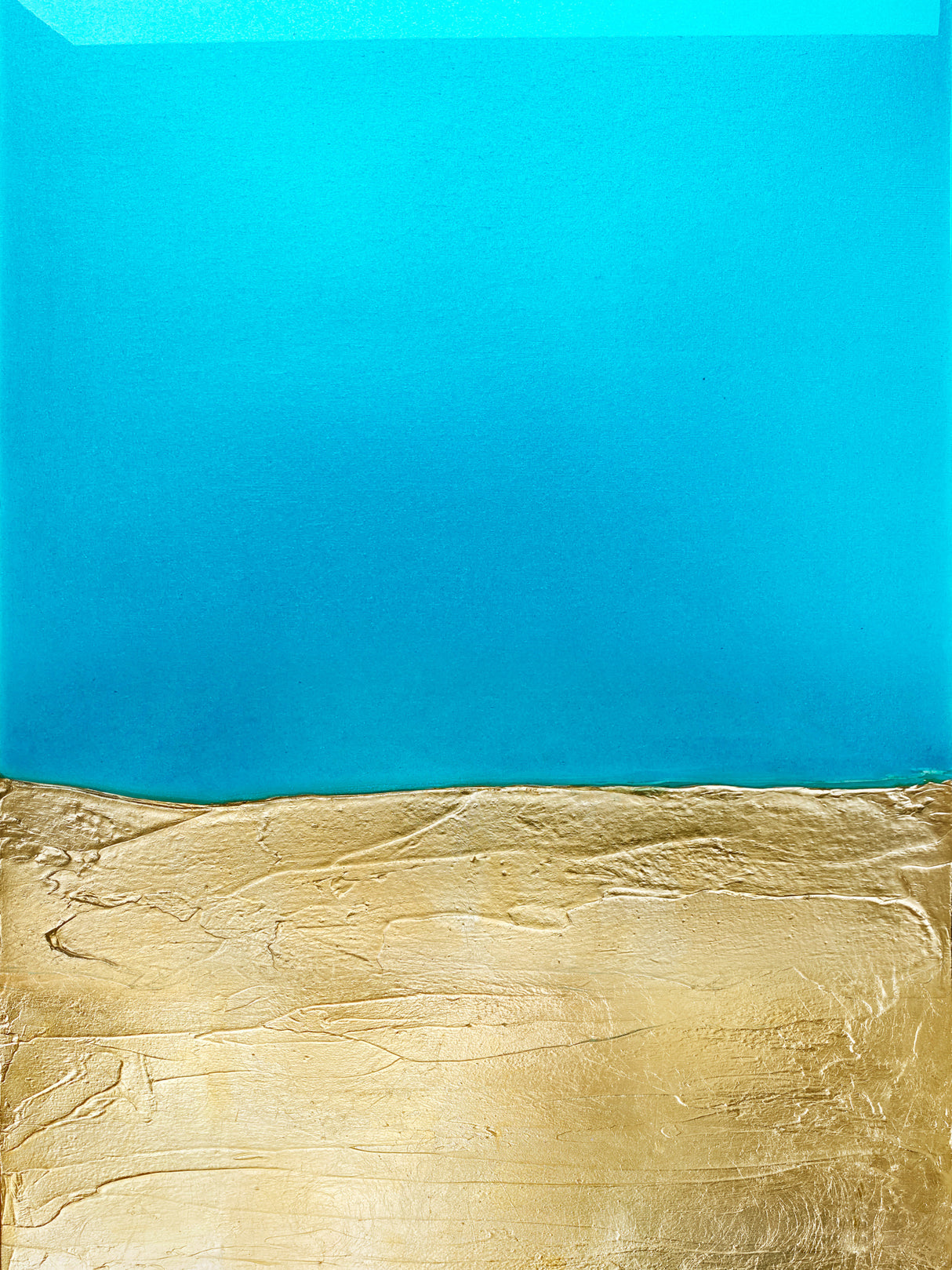 Azure Gold Poster och Canvastavla