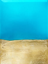 Azure Gold Poster och Canvastavla