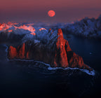 Full moon Poster och Canvastavla