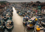 Fishing village overview Poster och Canvastavla