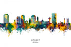 Hobart Australia Skyline Poster och Canvastavla