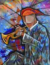 Trumpet Jazz Poster och Canvastavla