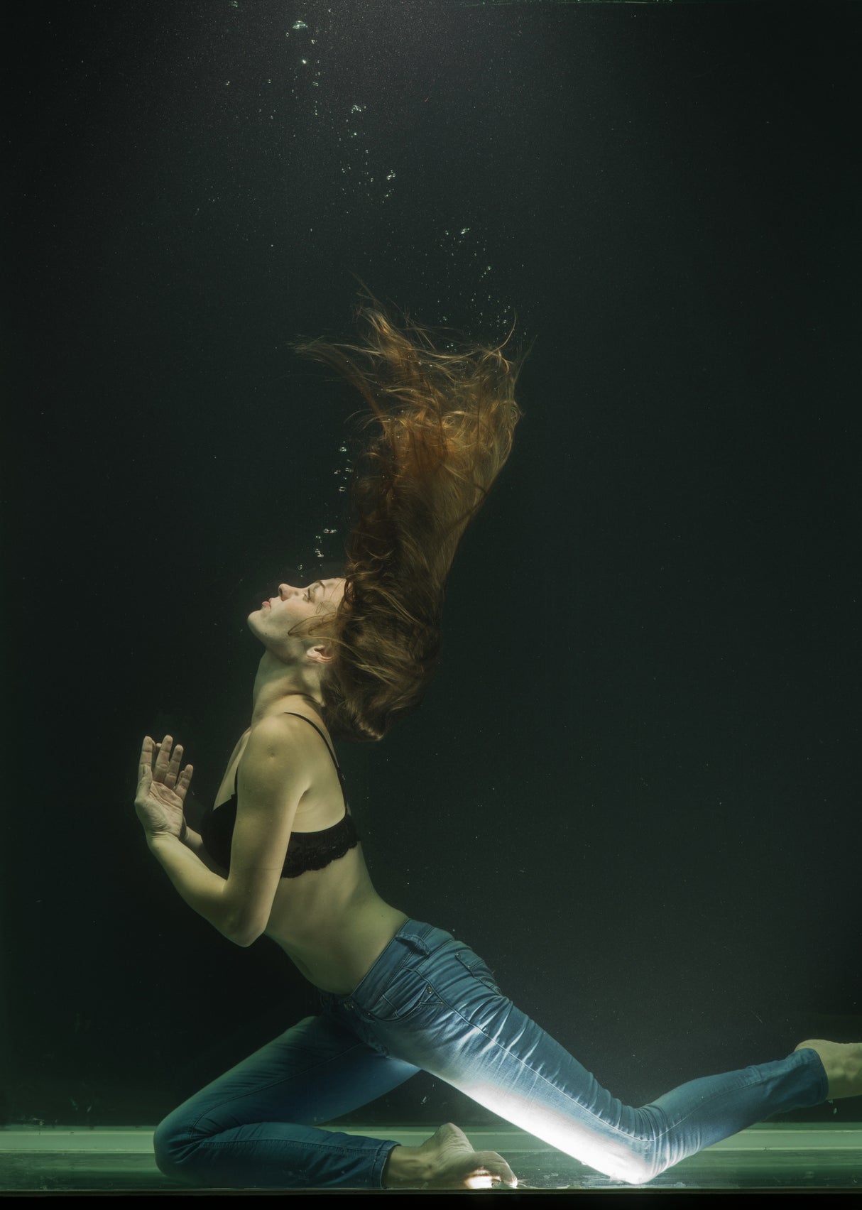 underwater artistic portrait shooting Poster och Canvastavla