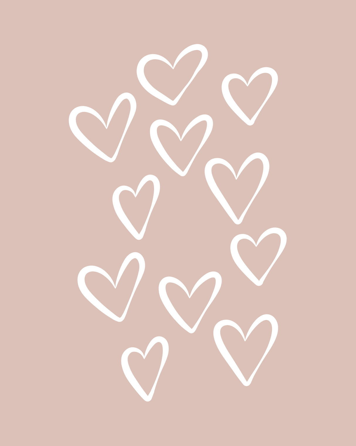 Hearts Poster och Canvastavla