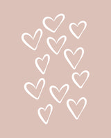 Hearts Poster och Canvastavla