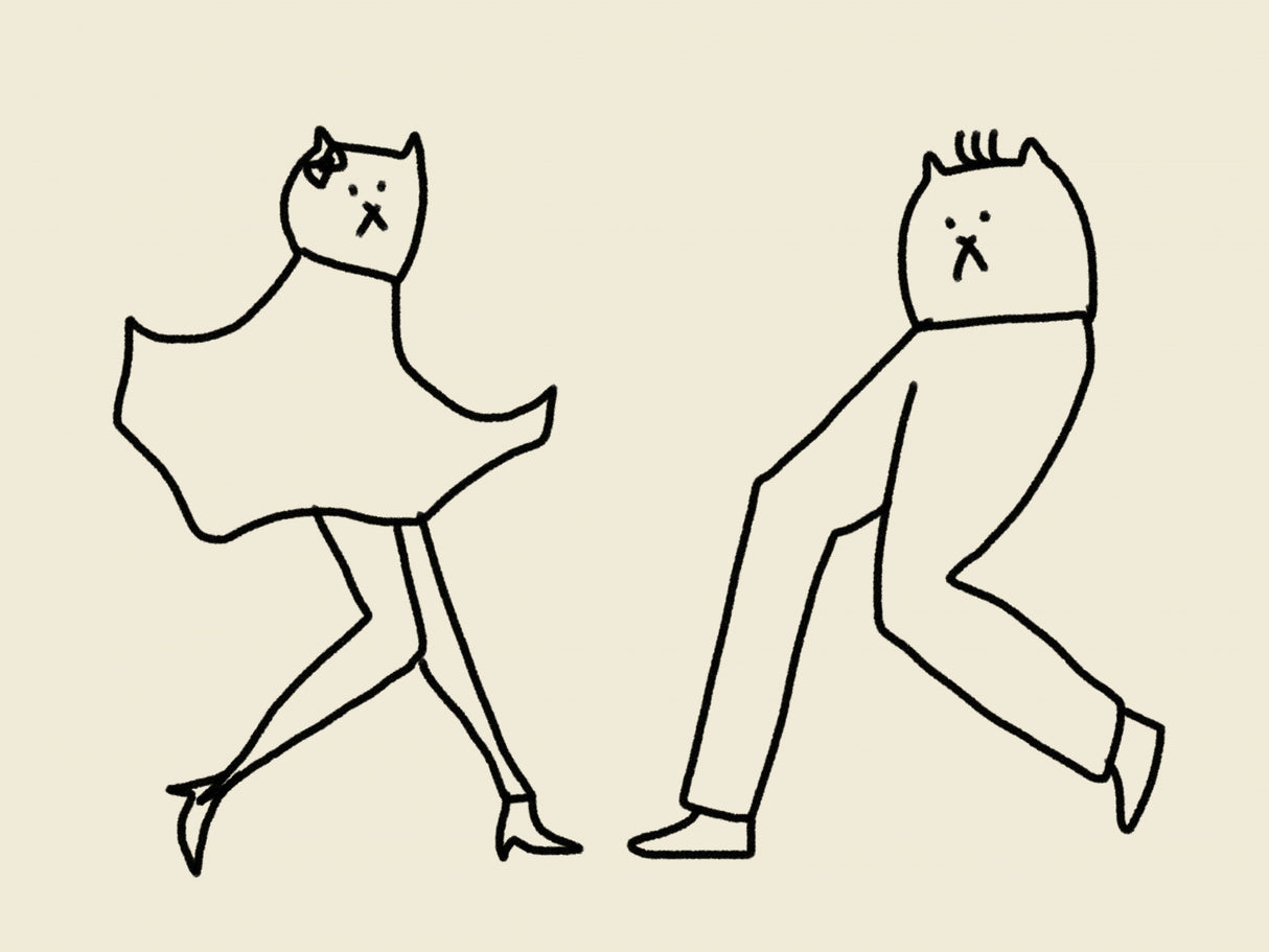 Dancing Cats 2 Poster och Canvastavla
