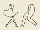 Dancing Cats 2 Poster och Canvastavla