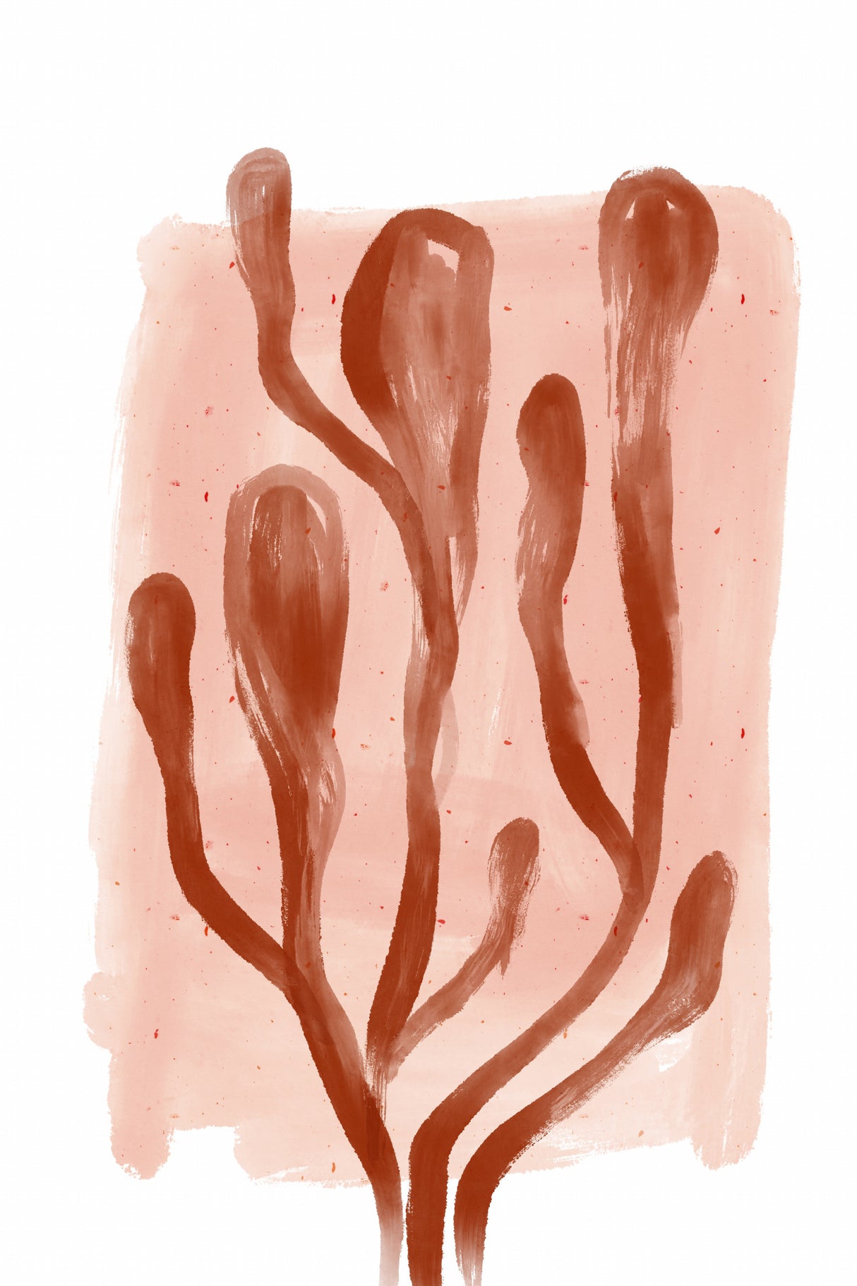 Brown Corals Poster och Canvastavla