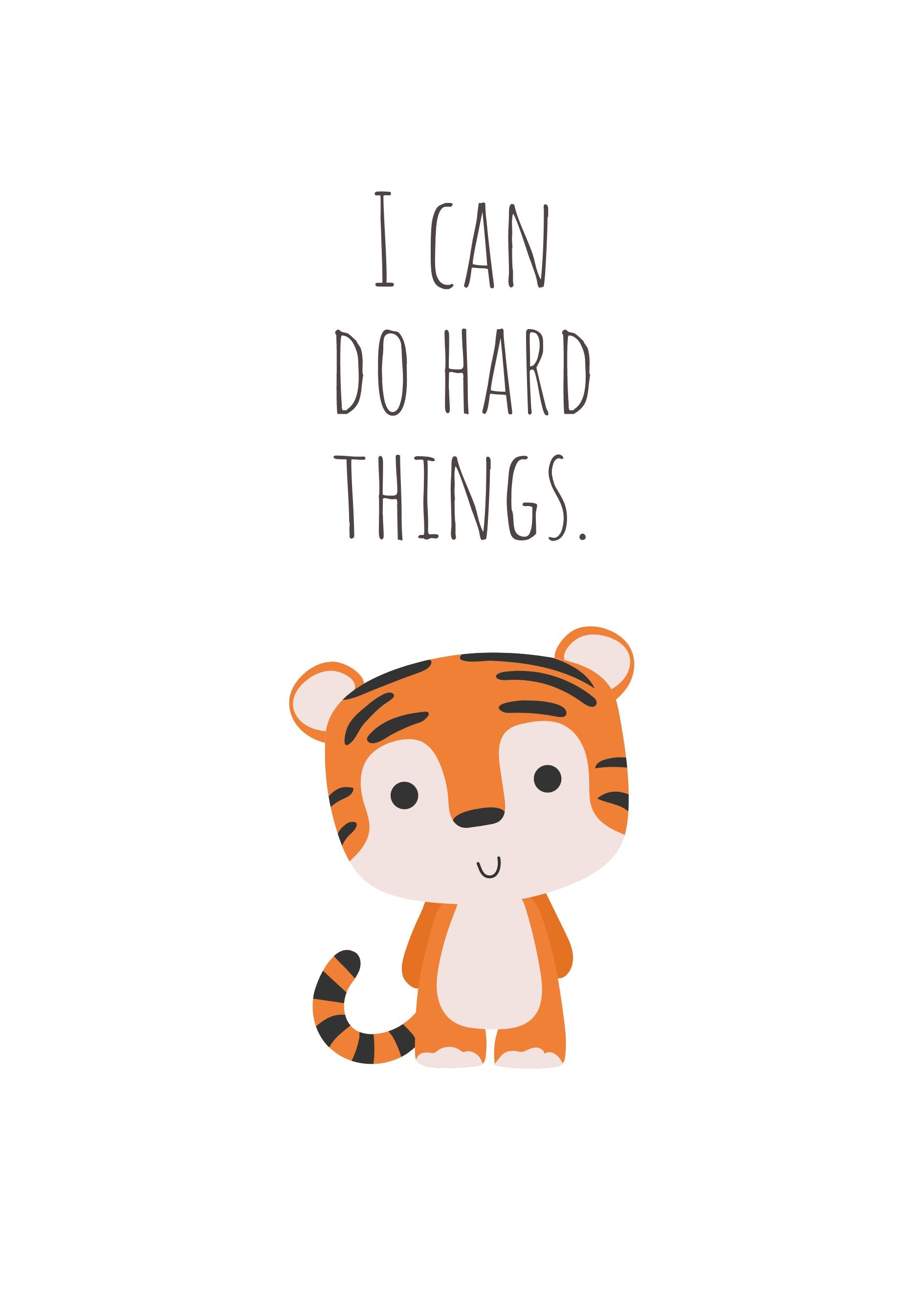 I can do hard things. barnposter