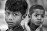 Children in a village Poster och Canvastavla
