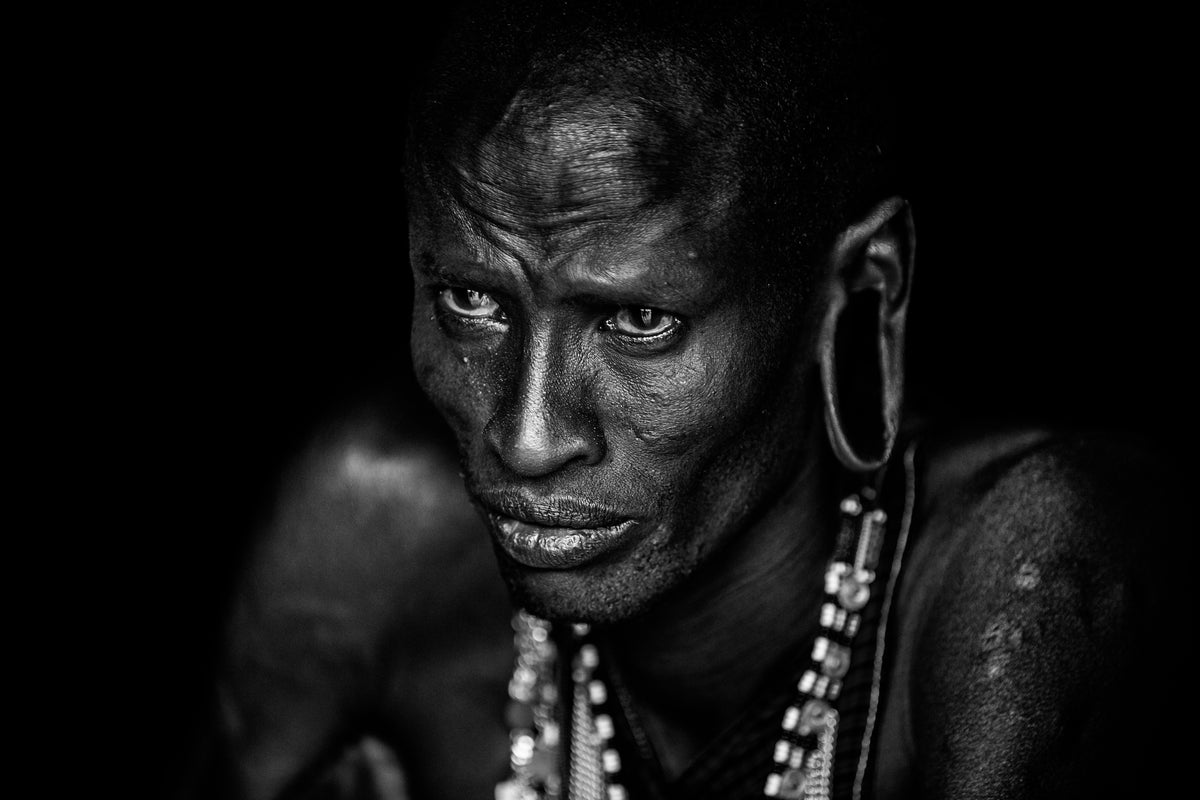 Masai man Poster och Canvastavla