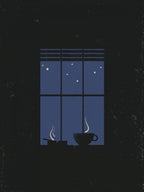 Midnight Coffee Poster och Canvastavla