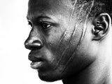 Scarified man at a beninese village (1 of 2) Poster och Canvastavla
