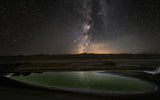 Galaxy in a lake Poster och Canvastavla