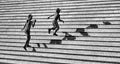 On the stairs . Poster och Canvastavla