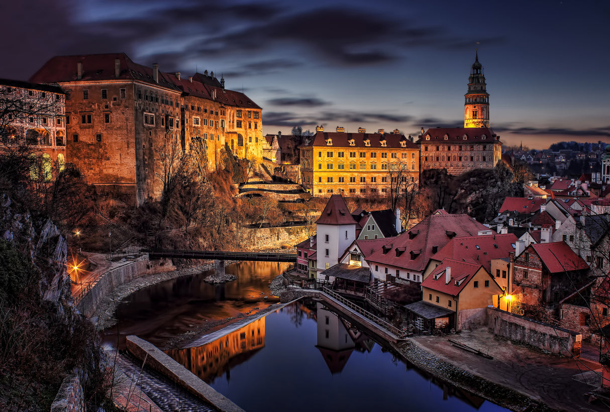 Cesky Krumlov Poster och Canvastavla