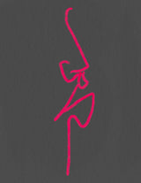 Pink Grey Poster och Canvastavla