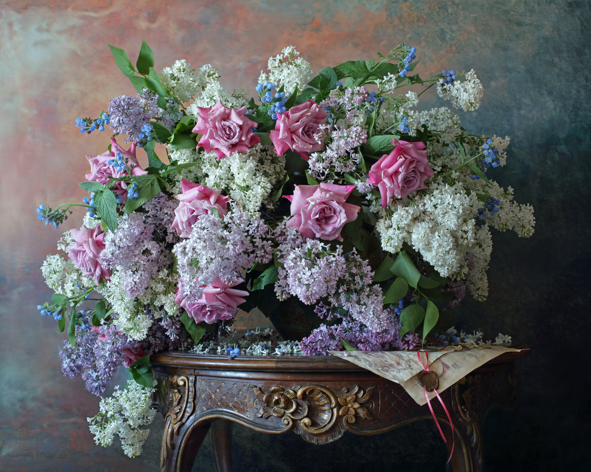 Still life with flowers Poster och Canvastavla