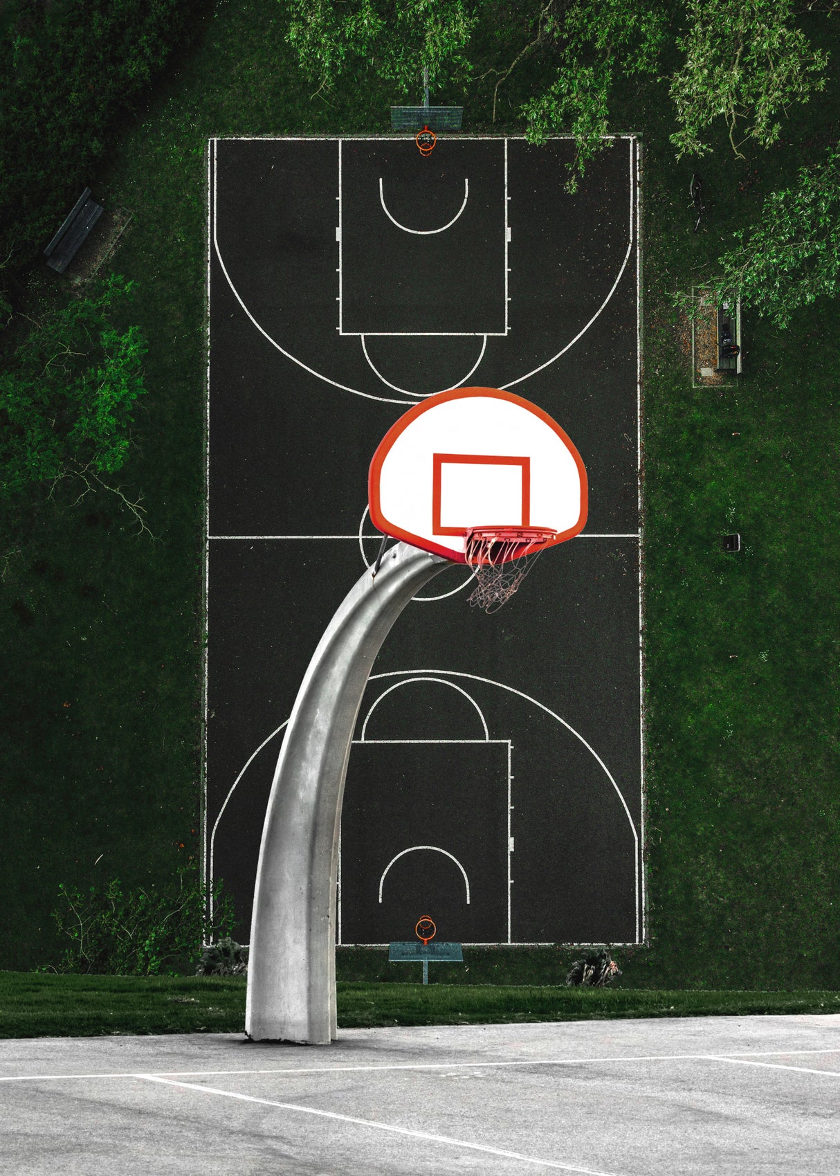 Basketball Court Poster och Canvastavla