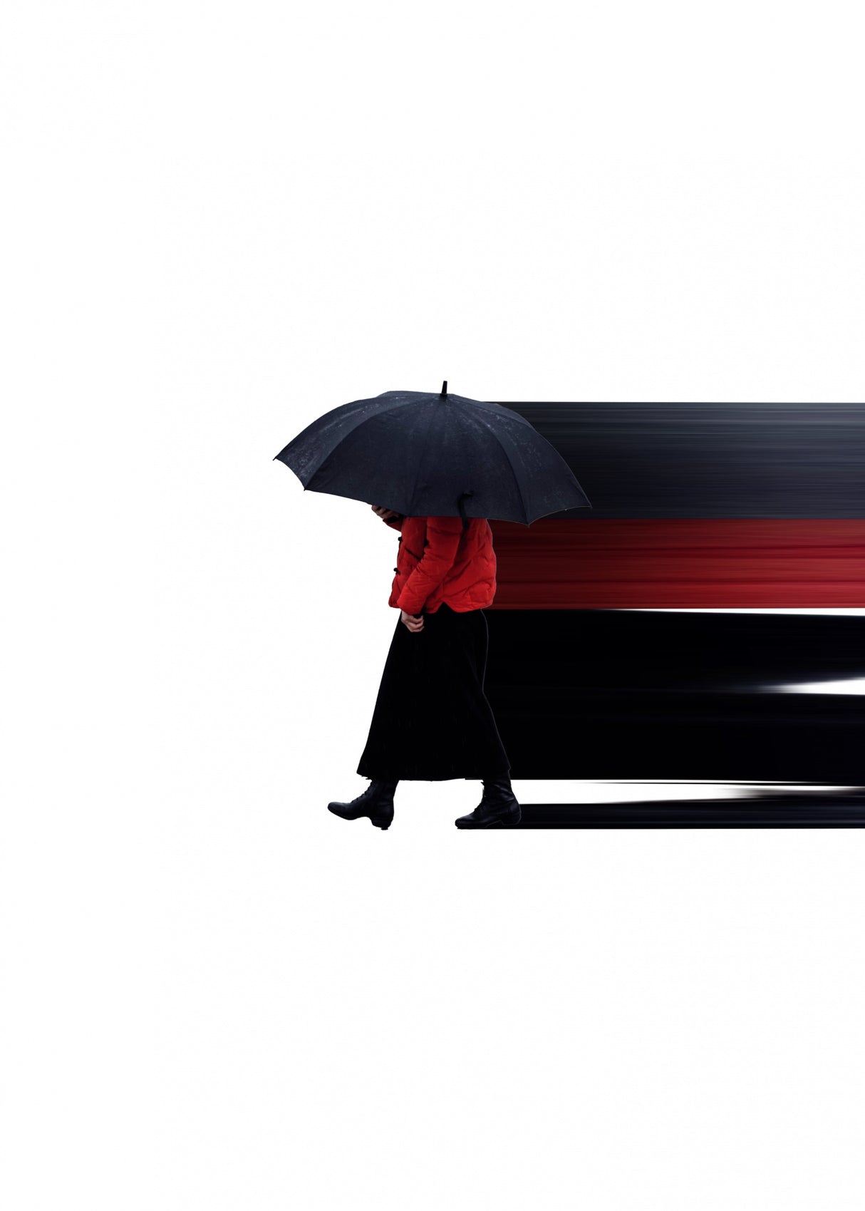 Umbrella Minimalist Poster och Canvastavla