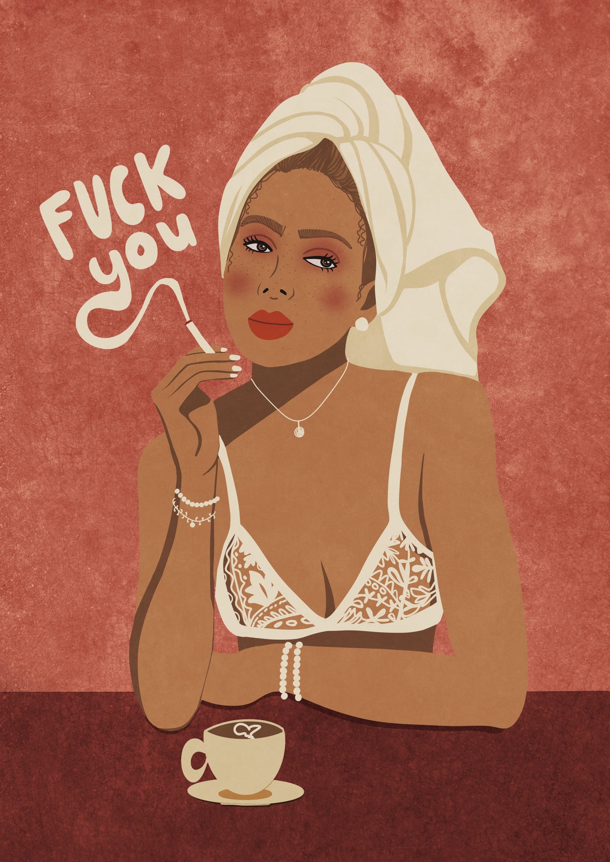 Fuck you Poster och Canvastavla