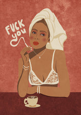 Fuck you Poster och Canvastavla