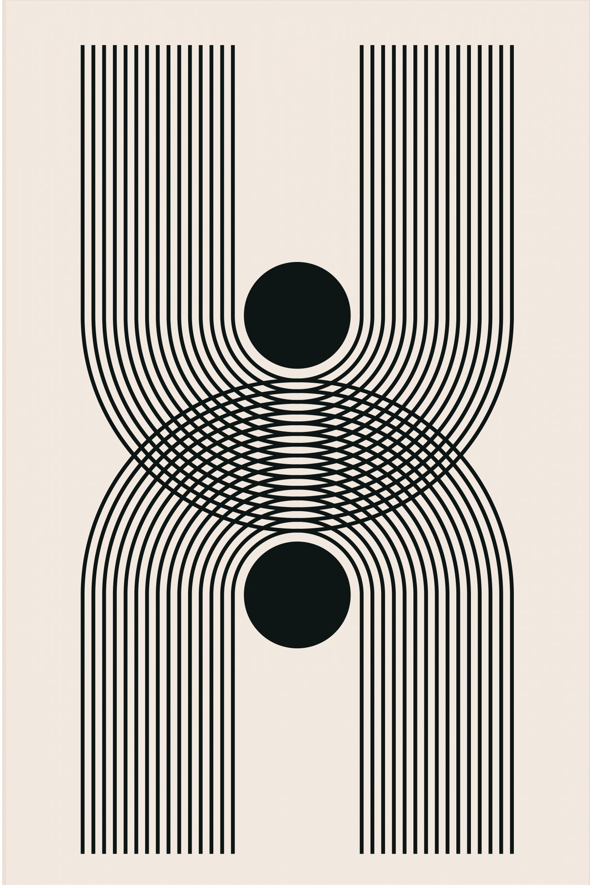 Black Boho Vibe Series #2 Poster och Canvastavla