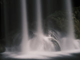beautiful waterfall in the mountain Poster och Canvastavla