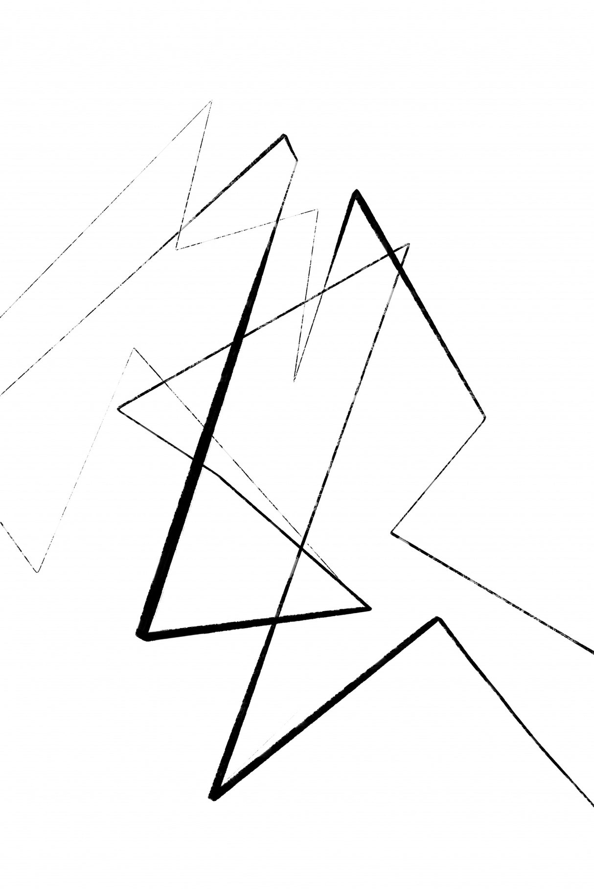 Angular Lines No 5 Poster och Canvastavla