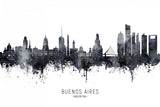 Buenos Aires Argentina Skyline Poster och Canvastavla