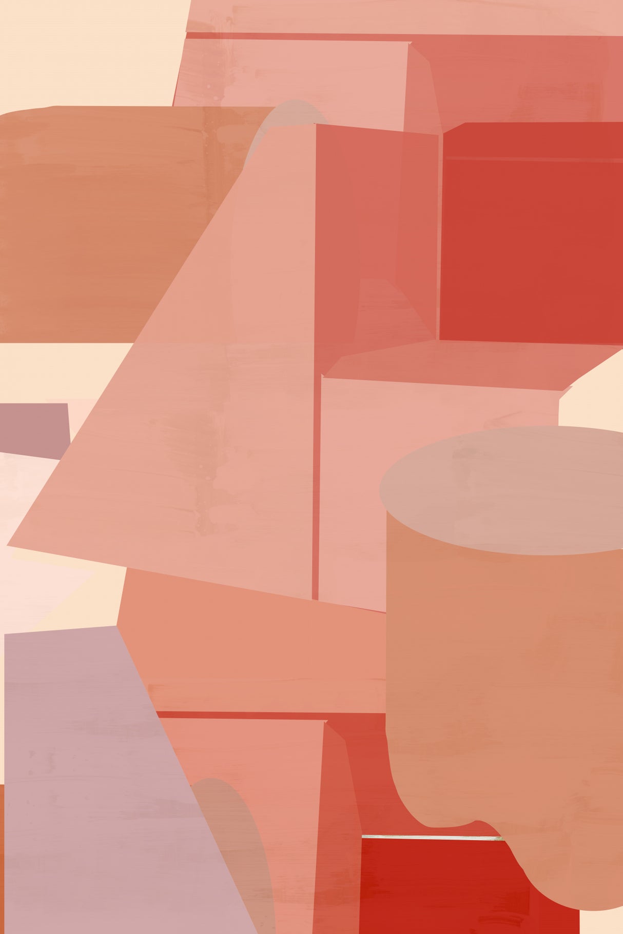 Velvety Shapes 1 Poster och Canvastavla