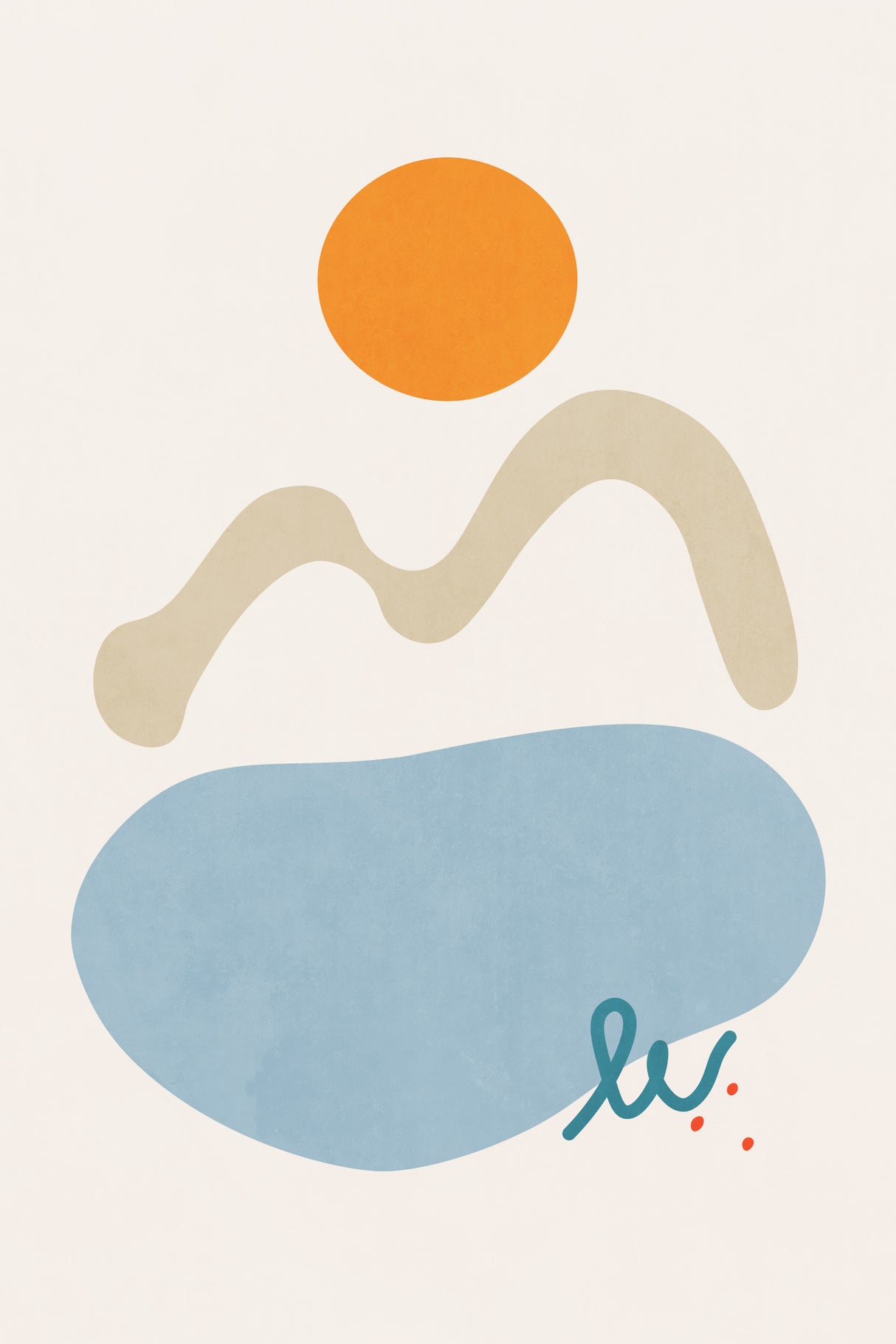 Landscape Shapes 08 Poster och Canvastavla