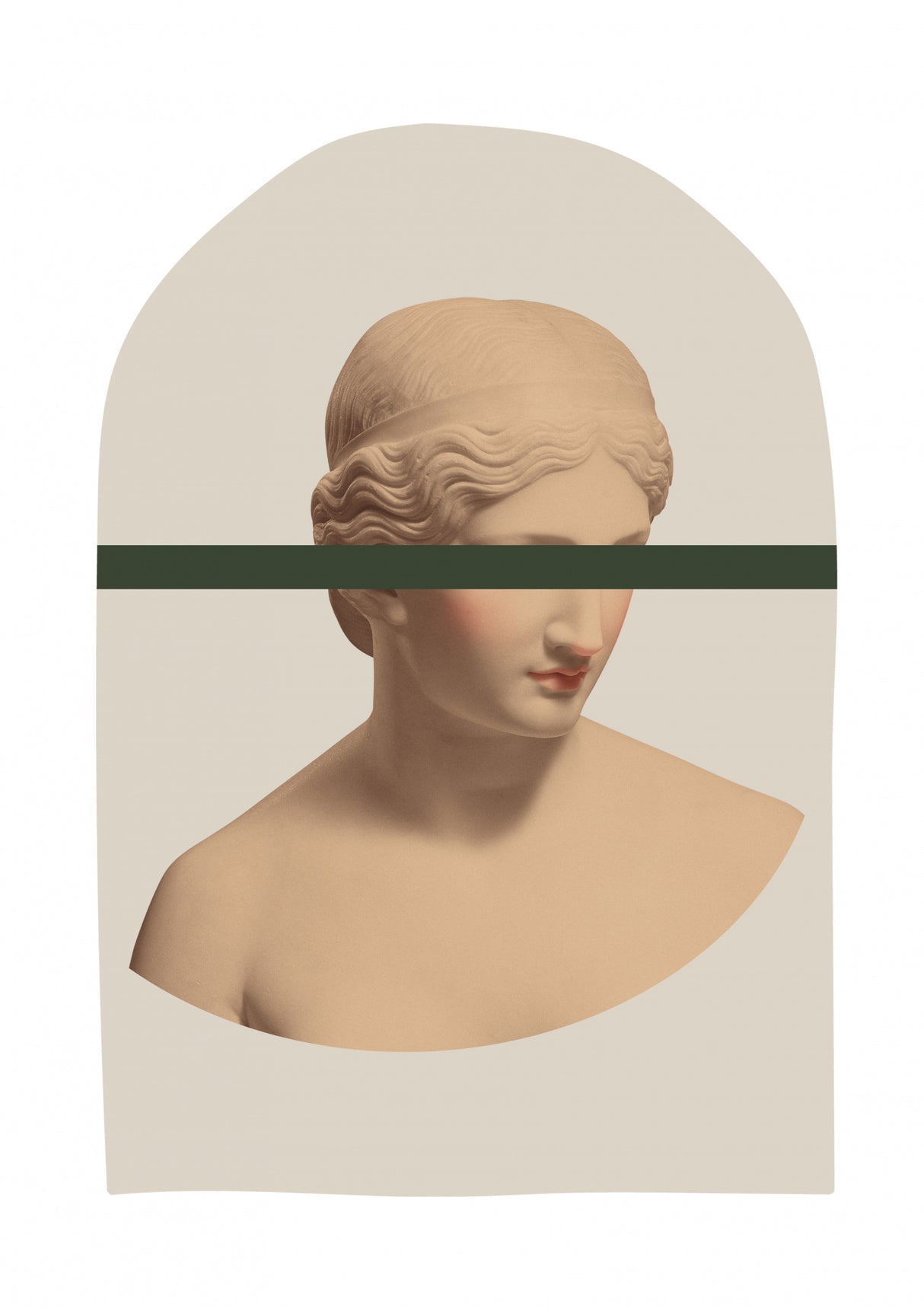Artemis Mustard and Green Poster och Canvastavla