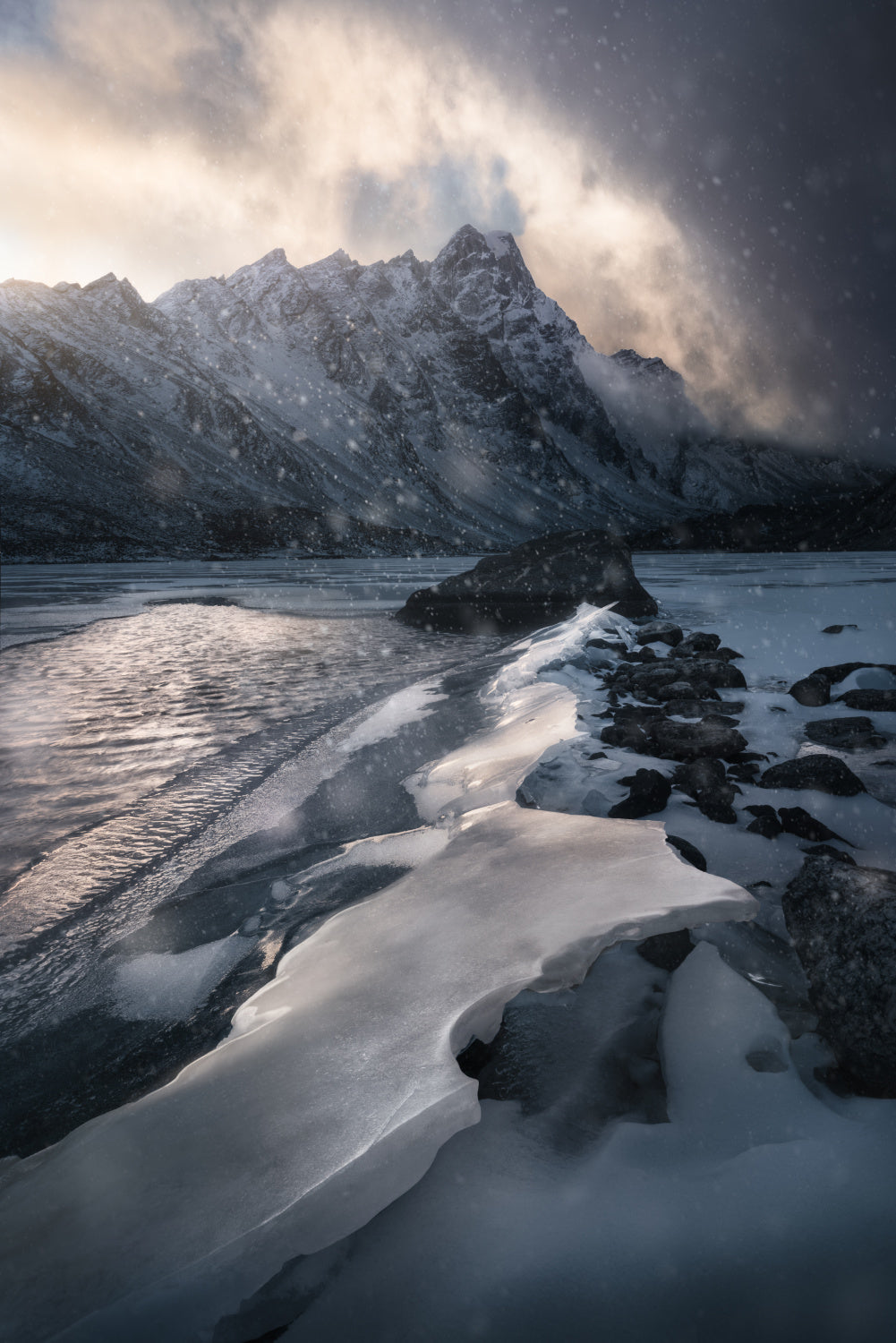Ice Wave Poster och Canvastavla