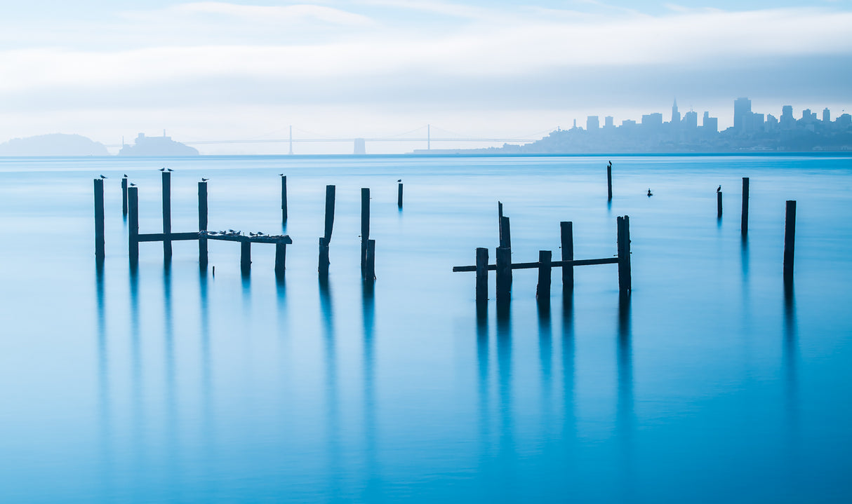 The Old Pier of Sausalito Poster och Canvastavla