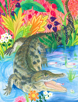 Crocodile Smile Poster och Canvastavla
