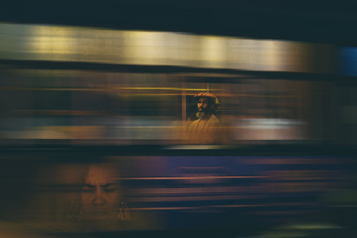 Night bus Poster och Canvastavla