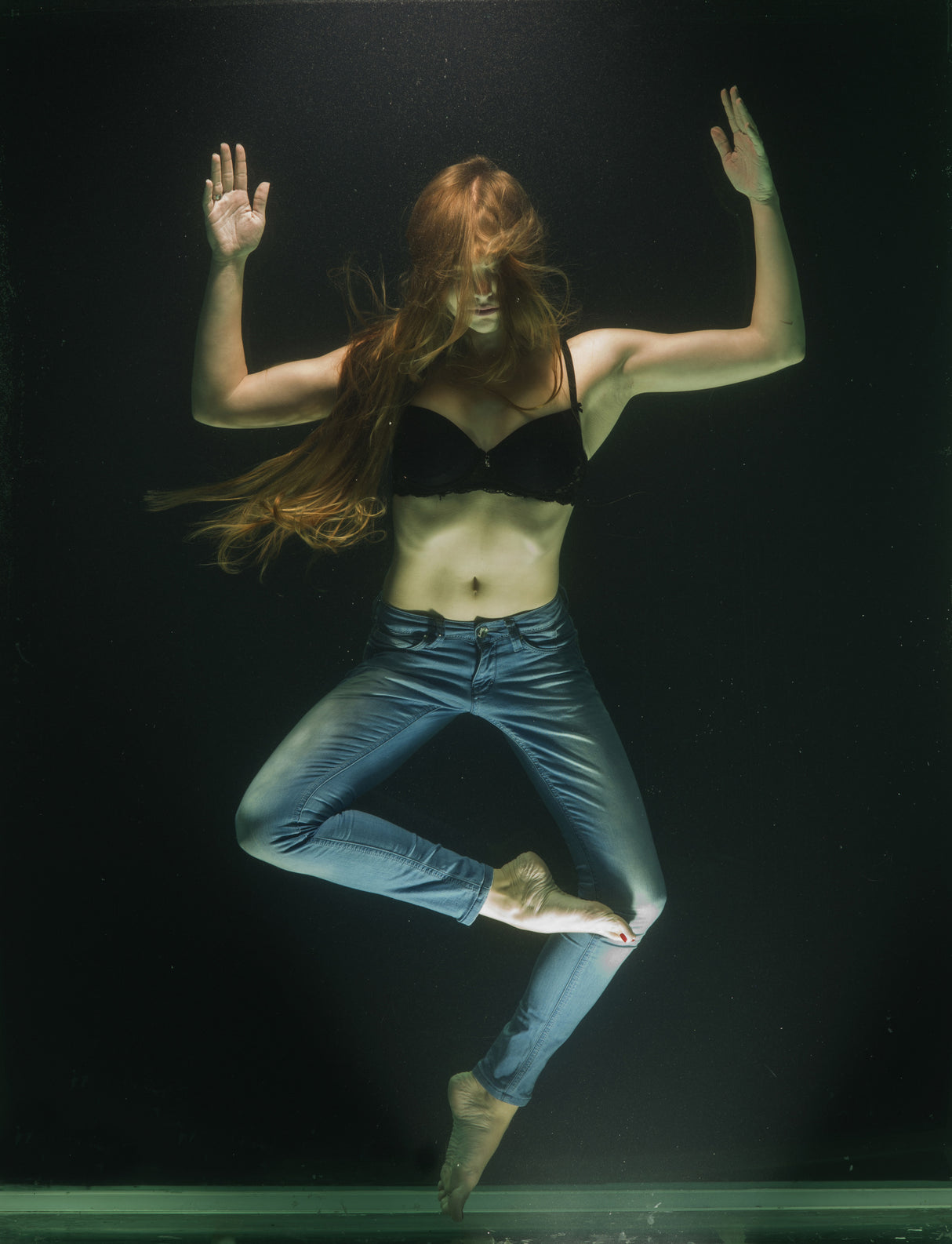 underwater artistic portrait shooting Poster och Canvastavla